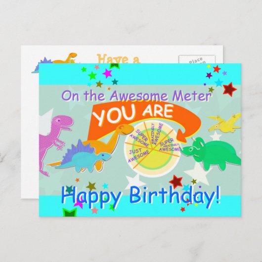 On the Meter You素晴らし Cartoon Daothan誕生日 ポストカード (正面/裏面)