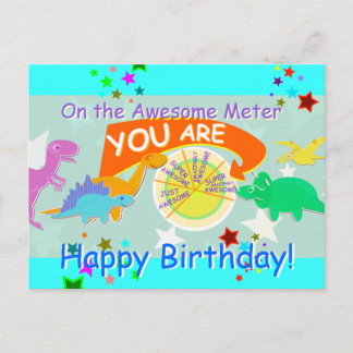 On the Meter You素晴らし Cartoon Daothan誕生日 ポストカード