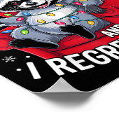 On The Naughty List And I Regret Nothing Dabbing R ポスター (角)