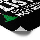 On The Naughty List And I Regret Nothing Funny Chr ポスター (角)