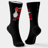 On The Naughty List And I Regret Nothing Seagull ソックス (傾斜あり)