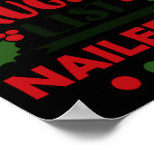 On The Naughty List Nailed It Christmas  ポスター (角)