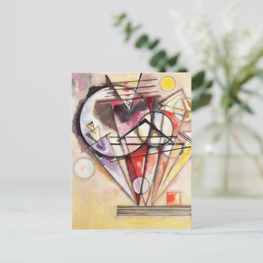 On the Points by Wassily Kandinsky ポストカード (スタンド正面)