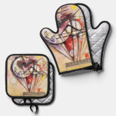 On the Points by Wassily Kandinsky 鍋つかみ&鍋敷きセット (正面/裏面)