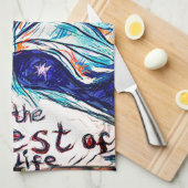 On the Quest of My Life - Tree - Stars キッチンタオル (四つ折り)