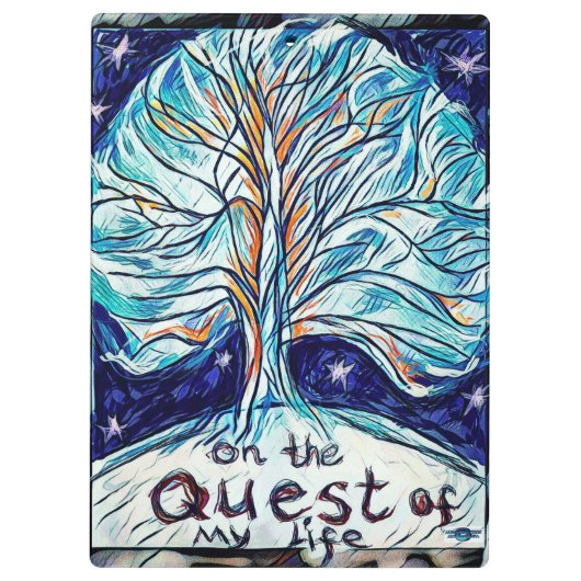 On the Quest of My Life - Tree - Stars. クリップボード (裏面)