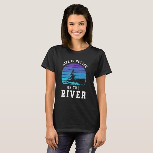 On The River Canoe Kayak Tシャツ (正面フル)