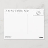 On the Road – メキシコ，コズメル ポストカード (裏面)