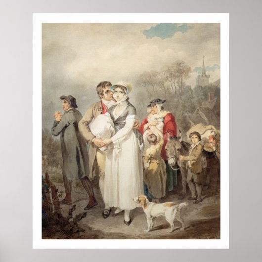 On The Road, 1799 (pa上の鉛筆の痕跡を超えるw/c ポスター (正面)