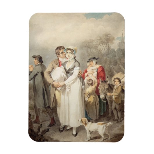 On The Road, 1799 (pa上の鉛筆の痕跡を超えるw/c マグネット (縦)