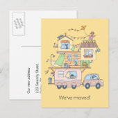 On the Road Family Camping Trailer - New Address 案内ポストカード (正面/裏面)