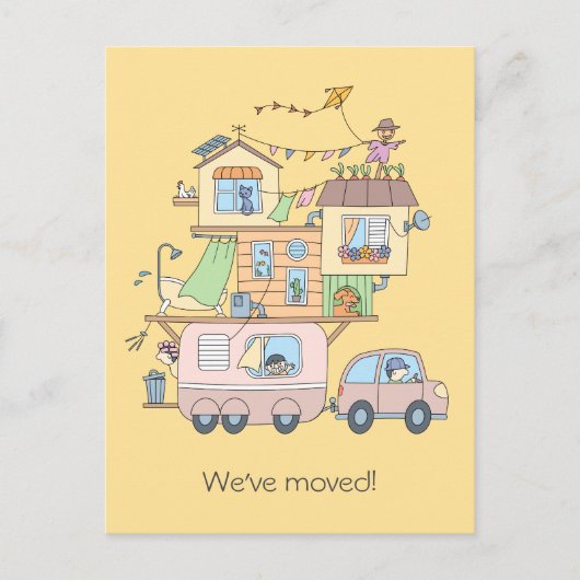 On the Road Family Camping Trailer - New Address 案内ポストカード (正面)