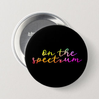 On The Spectrum, Black & Rainbow, Autism Awareness 缶バッジ