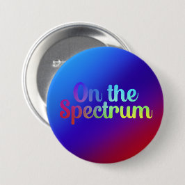 On The Spectrum, Rainbow Gradien, Autism Areness 缶バッジ