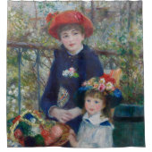 On the Terrace, Impressionist Portrait, Renoir シャワーカーテン (正面)
