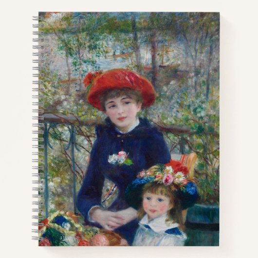 On the Terrace, Impressionist Portrait, Renoir ノートブック (正面)