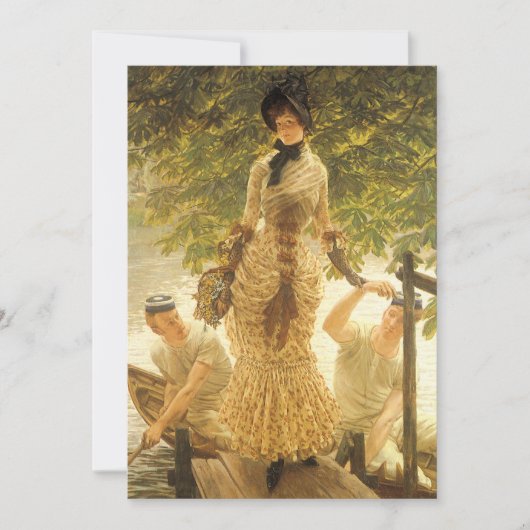 On The Thames by James Tissotヴィンテージ現実主義 (正面)