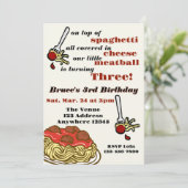 On Top of Spaghetti, Meatball Three, 3rd Birthday 招待状 (スタンド正面)