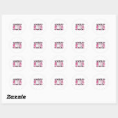 On Wednesday We Wear Cute Pink Ghost Halloween  ラウンドシール (シート)