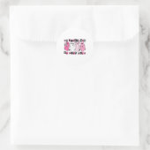 On Wednesday We Wear Cute Pink Ghost Halloween  ラウンドシール (バッグ)