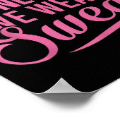 On Wednesdays We Wear Sweat Funny Workout Motivati ポスター (角)