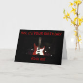 ON YOUR BIRTHDAY=ROCK ON FOR YOU *STILL ROCK!* カード (黄色い花)