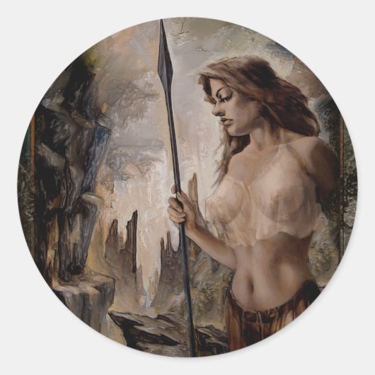 "On your Guard"シール ラウンドシール (正面)