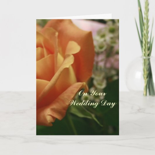 On Your Wedding Day Greeting Card カード (正面)