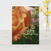 On Your Wedding Day Greeting Card カード (黄色い花)