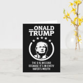 Onald Trump - Dは全恋しく思ての人の中にある カード (黄色い花)