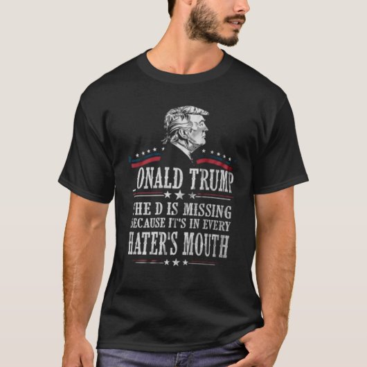 Onald Trump The Dは2020年の恋しく思大統領のサポート Tシャツ (正面)