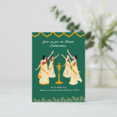 onamお祝い招待 ポストカード (スタンド正面)