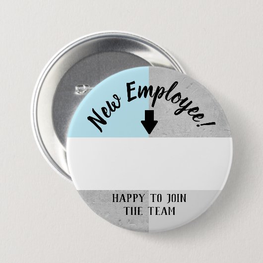 Onboardingの新しい従業員の歓迎の名前ボタン 缶バッジ (正面&裏面)