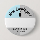 Onboardingの新しい従業員の歓迎の名前ボタン 缶バッジ (正面)