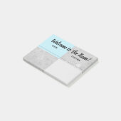 Onboardingの歓迎された新しい従業員の協力者 ポストイット (アングル)