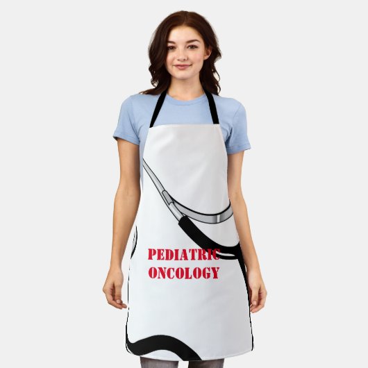 Onc医師のための小児腫瘍医料理エプロン エプロン (着用した状態)