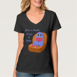 Once a Bookie Always a Bookie Cute Ghost Reading Tシャツ