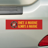 Once a Marine バンパーステッカー (車上)