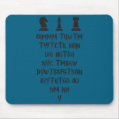 Once I Make My Move Acronym Wizard Chess Funny Des マウスパッド (正面)