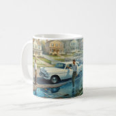 Once in a Lifetime — Same as It Ever Was 超現実的なM コーヒーマグカップ (正面左)