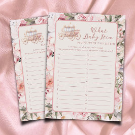 Once On a Timeどのベビーアイテム赤ちゃんシャワーゲーム エンクロージャーカード