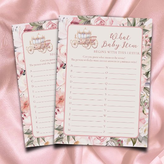 Once On a Timeどのベビーアイテム赤ちゃんシャワーゲーム エンクロージャーカード