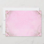 Once On a Timeプリンセスフォトバースデーパーティー 招待状 (裏面)