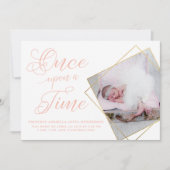 Once On A Timeプリンセス誕生の発表 案内状 (正面)