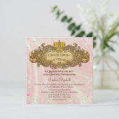 Once On a Timeプリンセス誕生日パーティー 招待状 (スタンド正面)