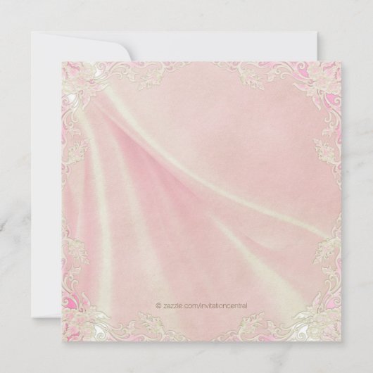 Once On a Timeプリンセス誕生日パーティー 招待状 (裏面)