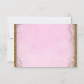 Once On a Timeプリンセス誕生日RSVP 出欠カード (裏面)