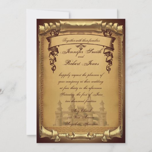 Once On a Time結婚式招待状 招待状 (正面)