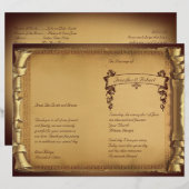 Once On a Time結婚式 プログラム (正面/裏面)