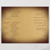 Once On a Time結婚式 プログラム (裏面)